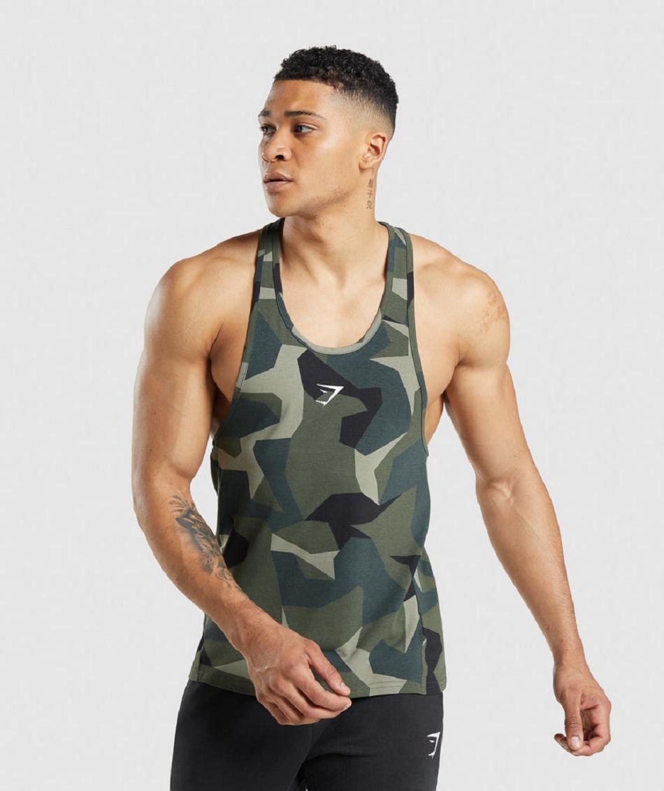 Gymshark Critical Muške Stringers Zelene | HR 2557BEX